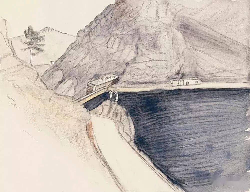 段正渠纸本风景作品丨艺术家是看他要画的东西而不是画他所看到的东西