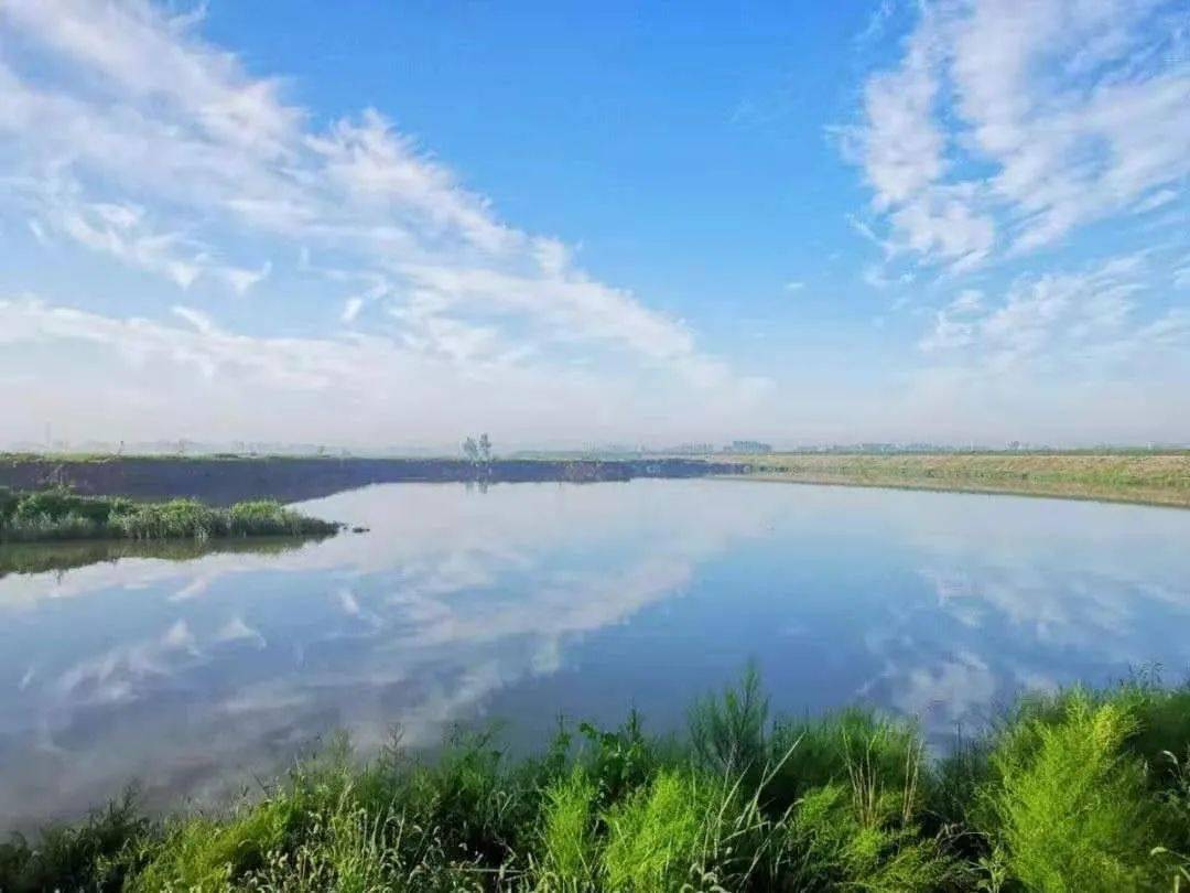 今晨实拍徐水漕河流水过高桥