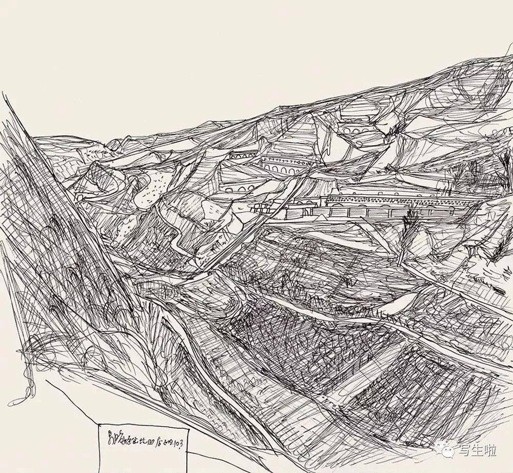 段正渠纸本风景作品丨艺术家是看他要画的东西而不是画他所看到的东西