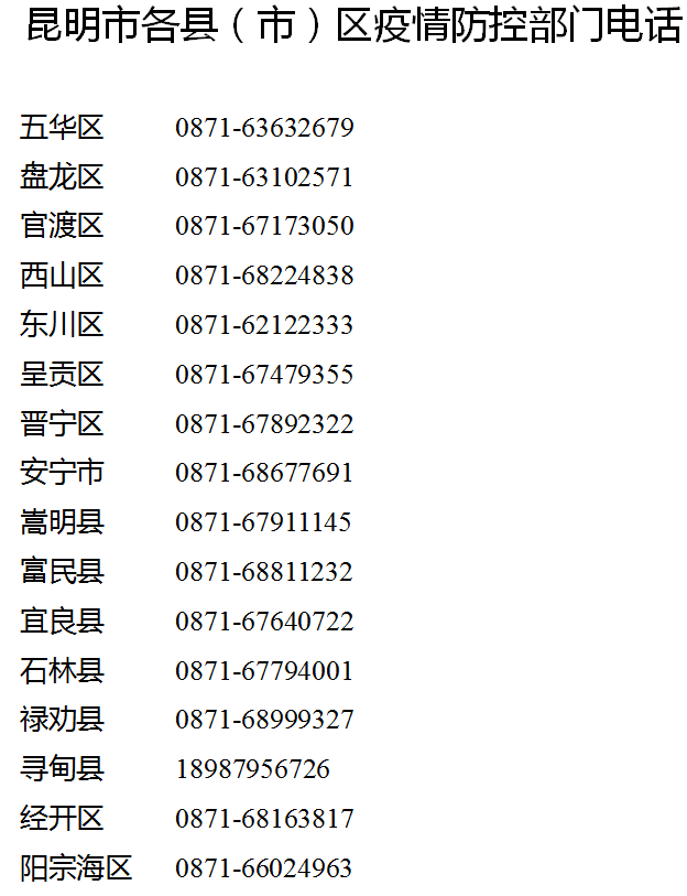 春城|刚刚！昆明发布疫情防控最新通告