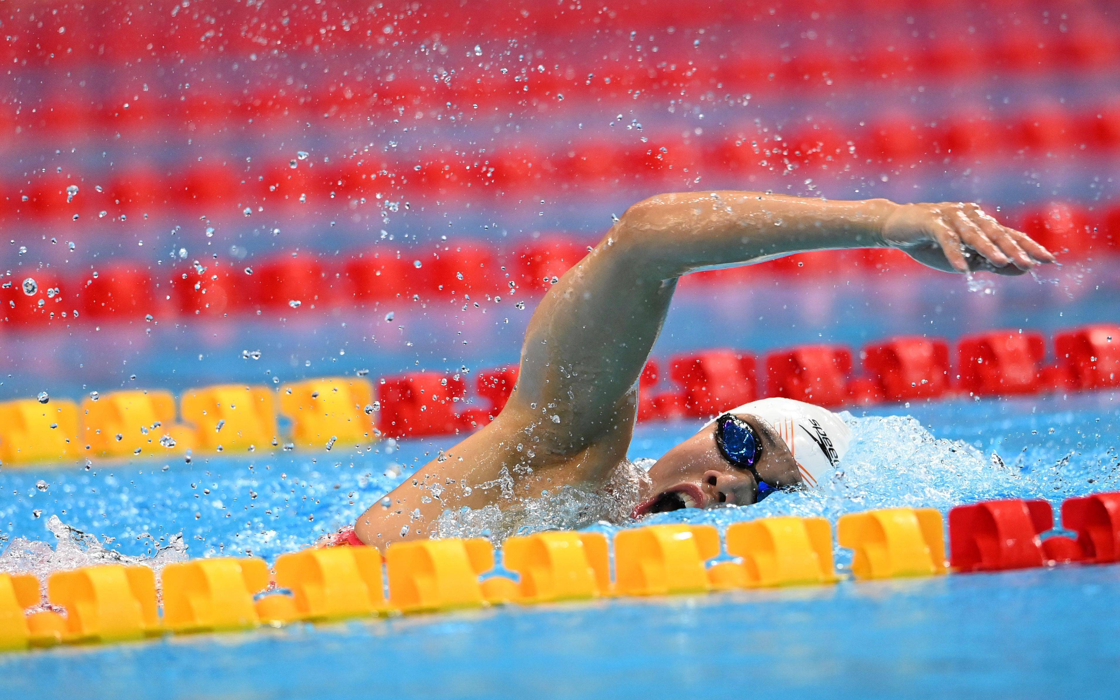 游泳——体校乙组男子1500米自由泳决赛赛况_费立纬