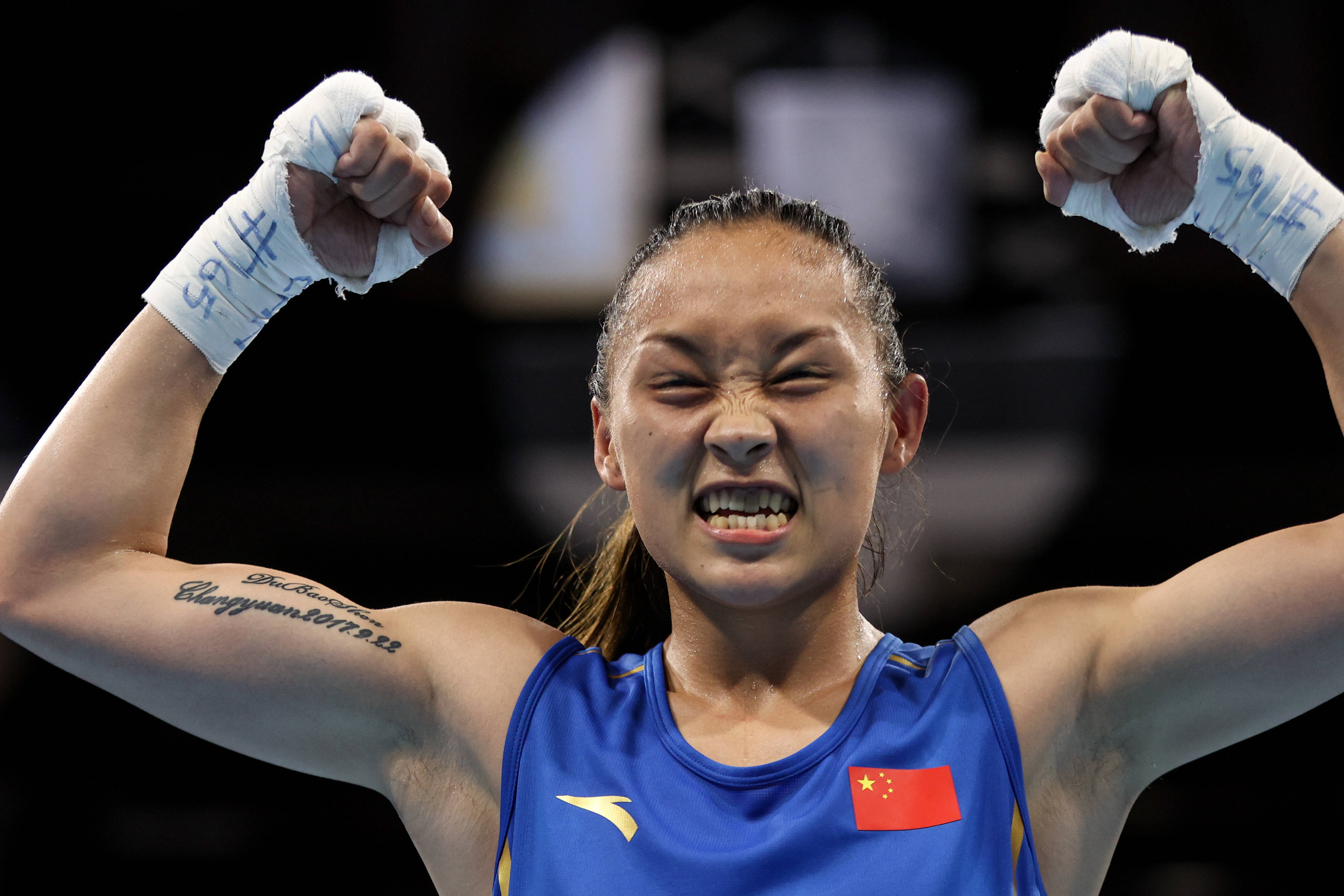 当日,在东京奥运会拳击女子48-51公斤级八分之一决赛中,中国选手常园