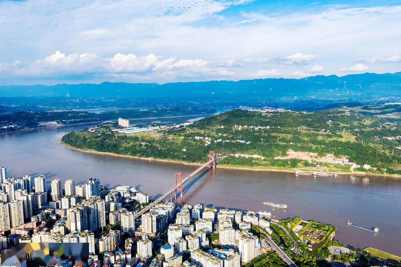 忠县长江大桥长虹跨大江天堑变通途