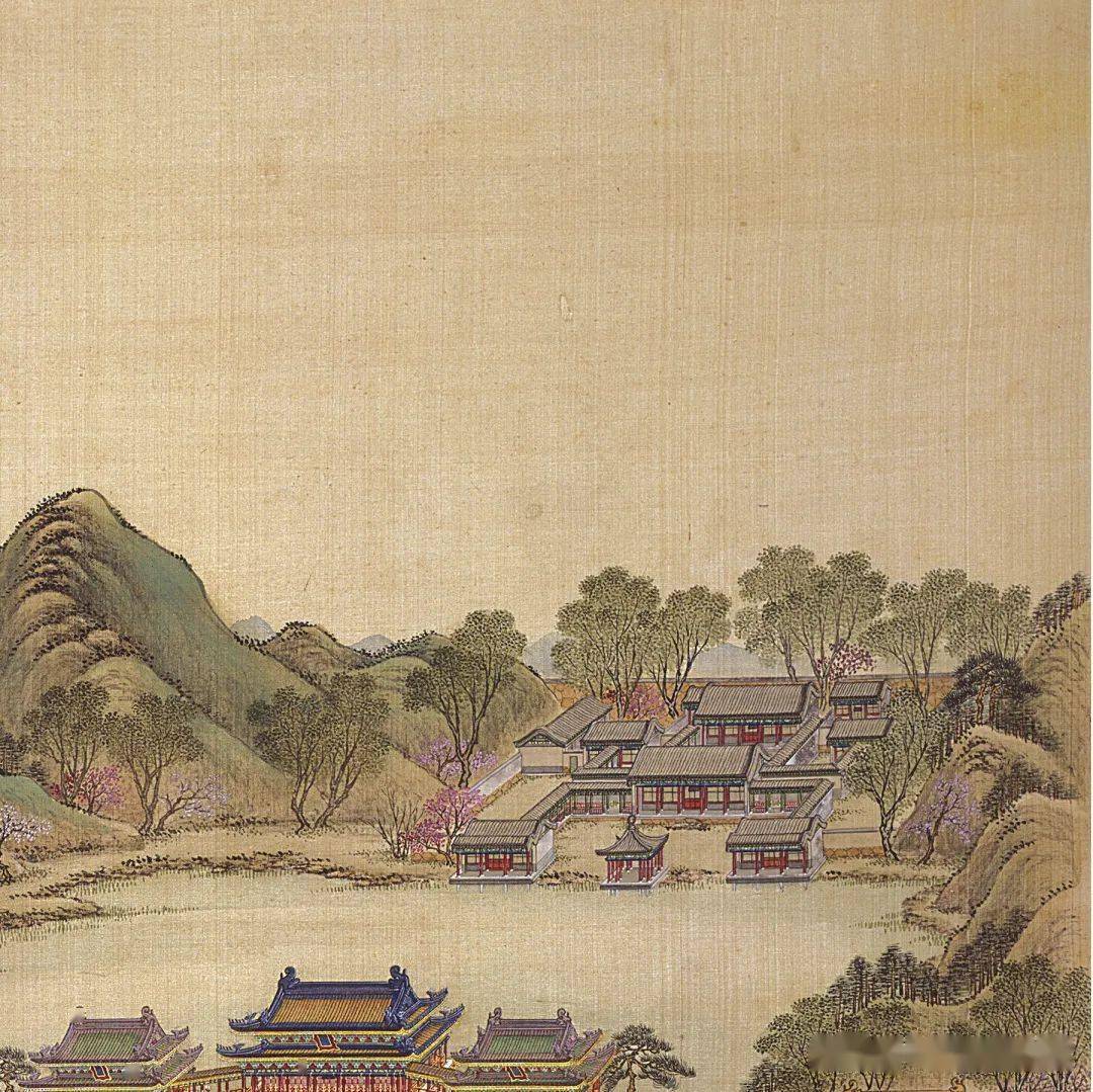 清唐岱沈源画汪由敦书圆明园盛景之方壶胜境