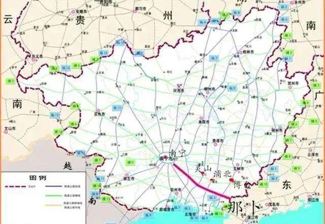 平南容县高速规划图图片