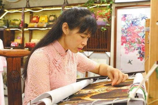 重庆特产传说567沙磁乱针绣源自常州三宝和抗日有关