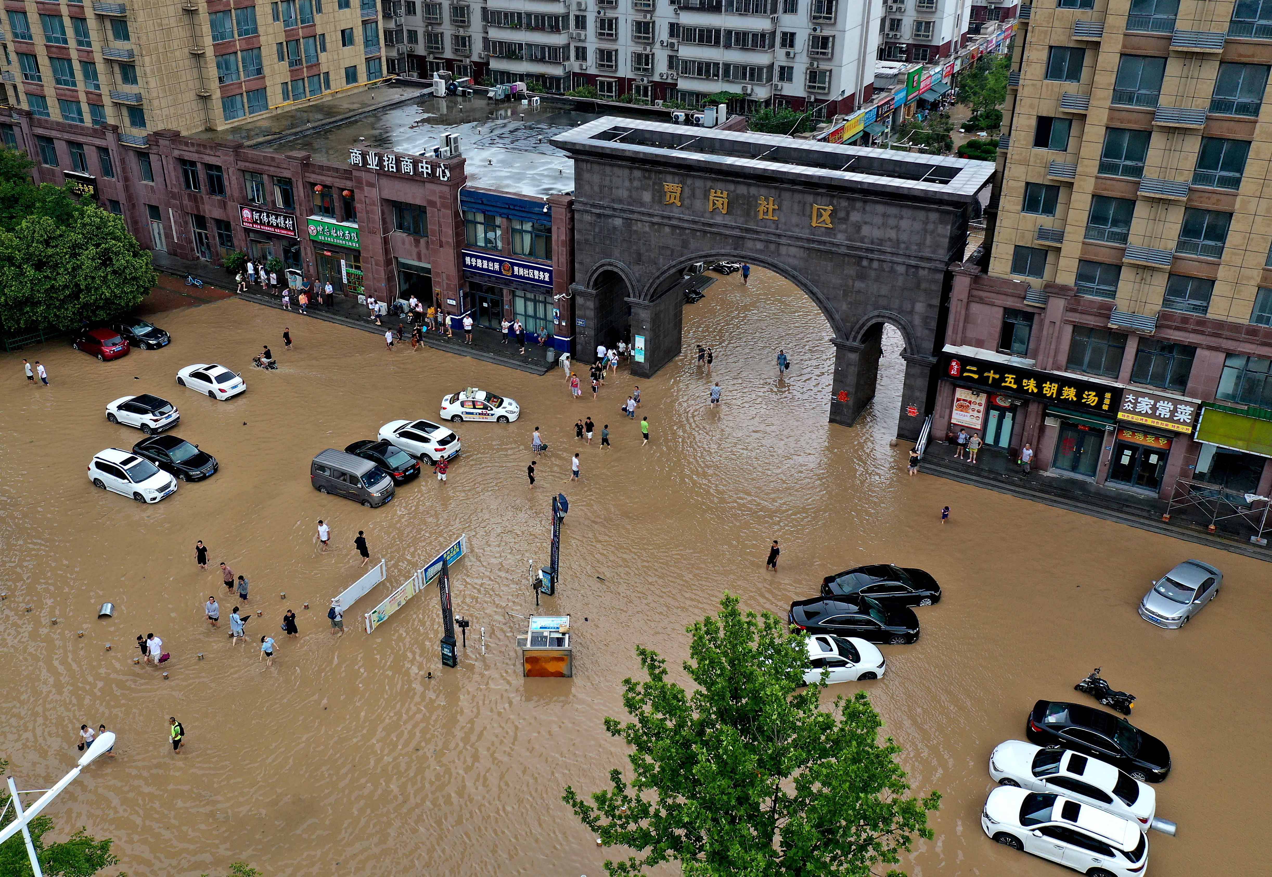 河南鹤壁洪水图片