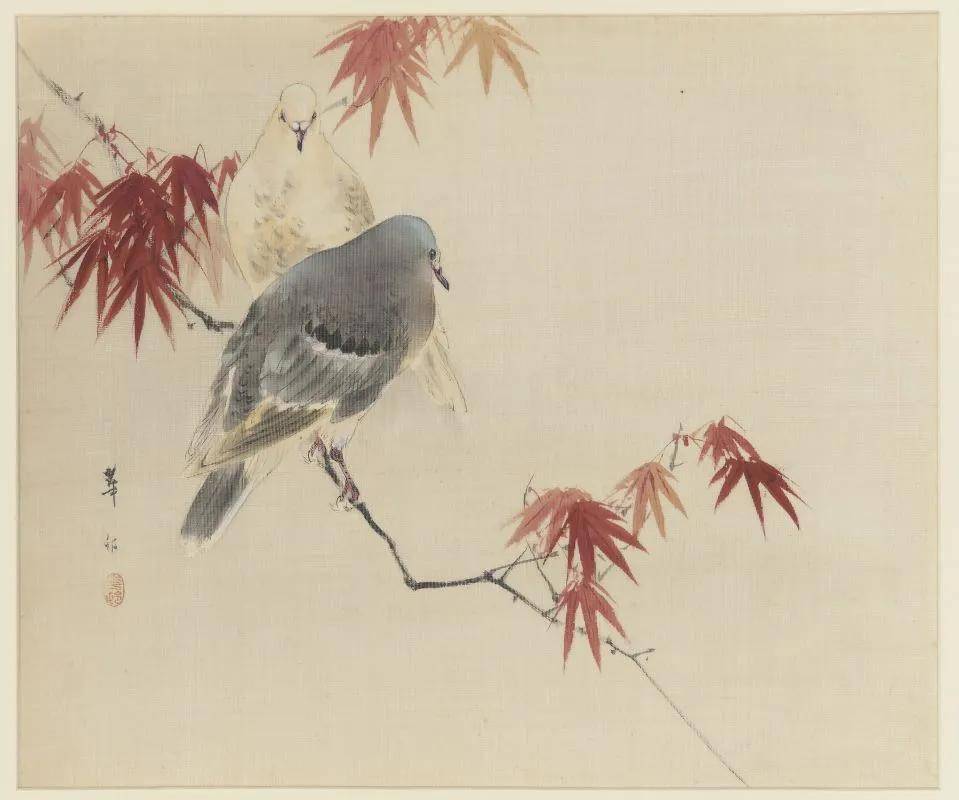 日本画家的花鸟画