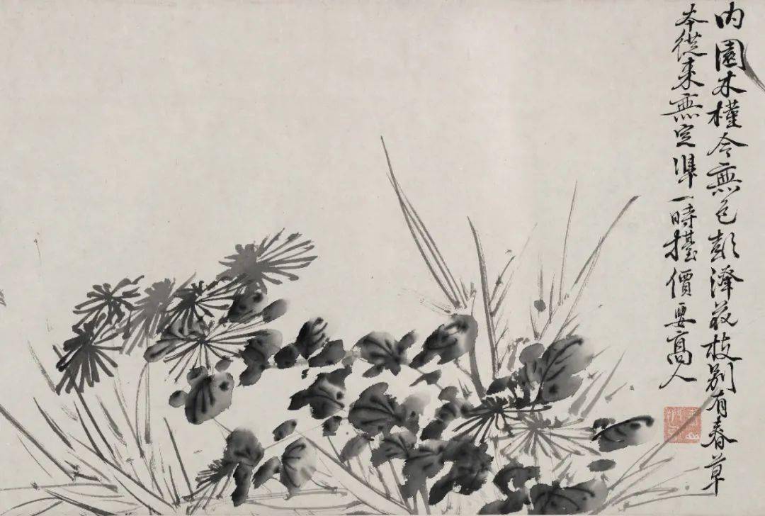 徐渭的墨花这才叫玩水墨