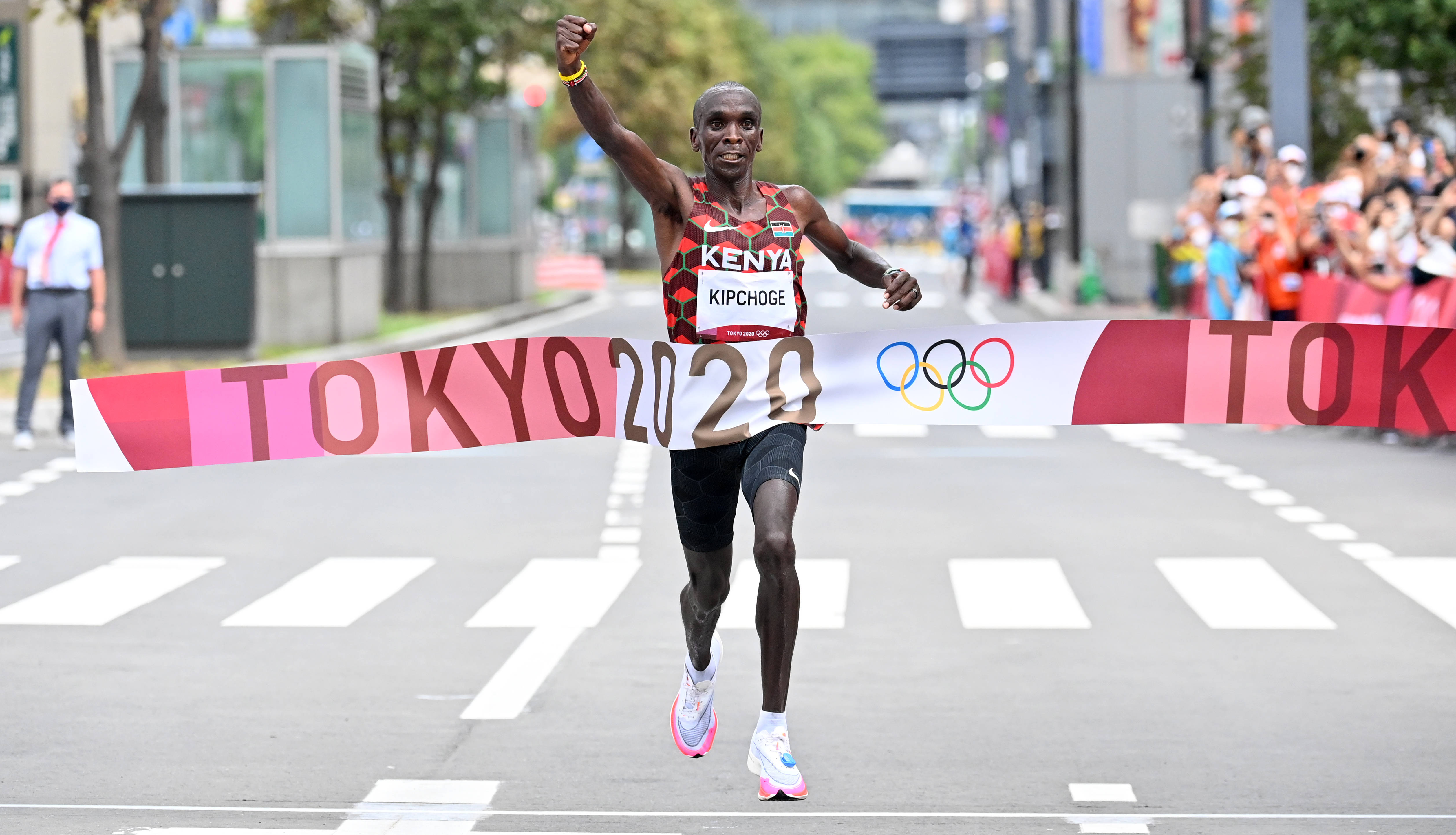 新华社照片,札幌(日本),2021年8月8日8月8日,肯尼亚选手基普乔格在