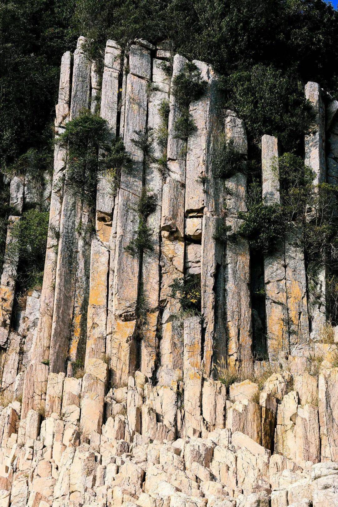 不少人专程到韩国济州岛参观海滨火山岩柱状节理景观,其实花岙岛上