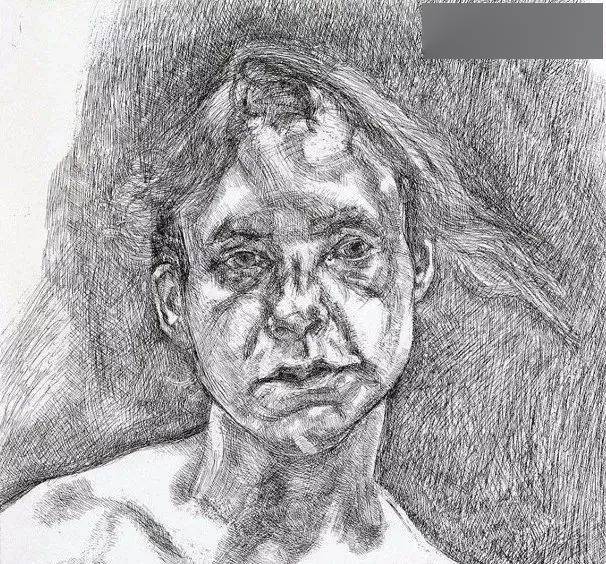 弗洛伊德的素描与油画肖像