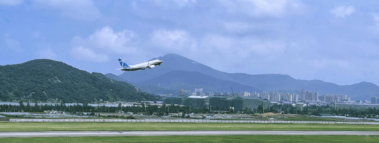 舟山普陀山机场:波音 737 max 进行了空域与进近验证试飞