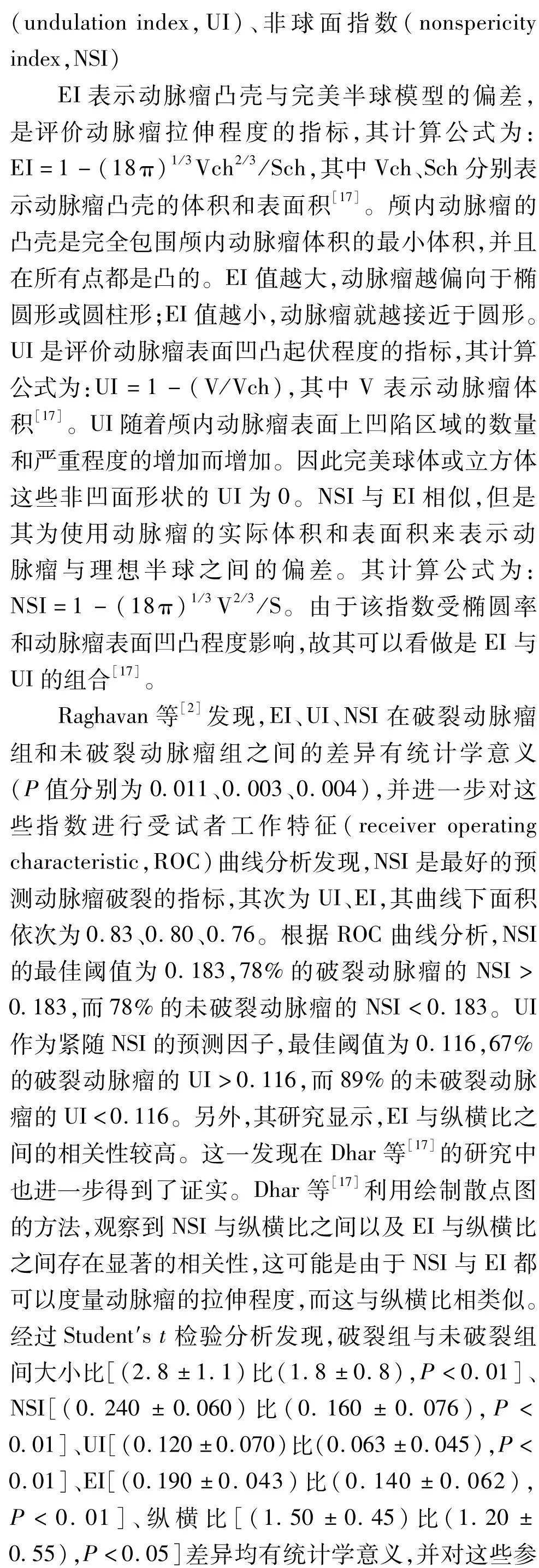 动力学|中国脑血管病 | 颅内动脉瘤破裂风险形态学与血流动力学预测因素的研究进展-孔繁毅 史怀璋