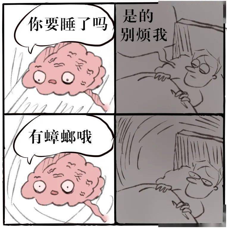 睡觉大脑说话表情包图片