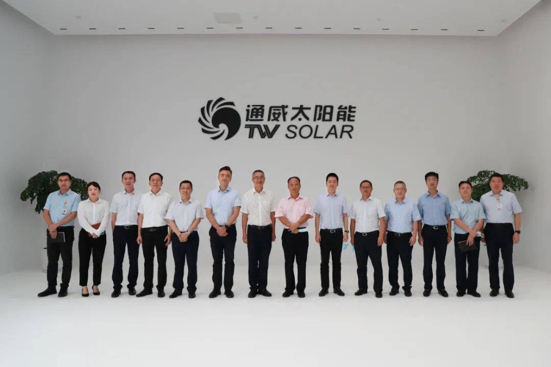 金堂县委书记钟静远一行调研通威太阳能金堂基地