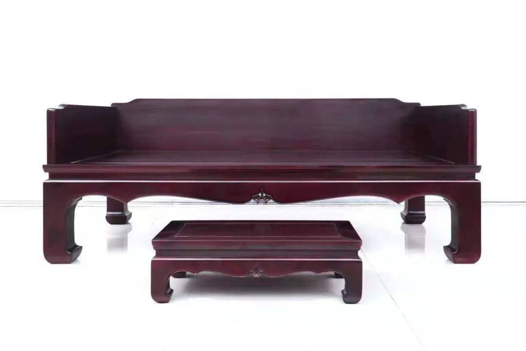 赞比亚紫檀67罗汉床两件套故宫博物院款经典明式