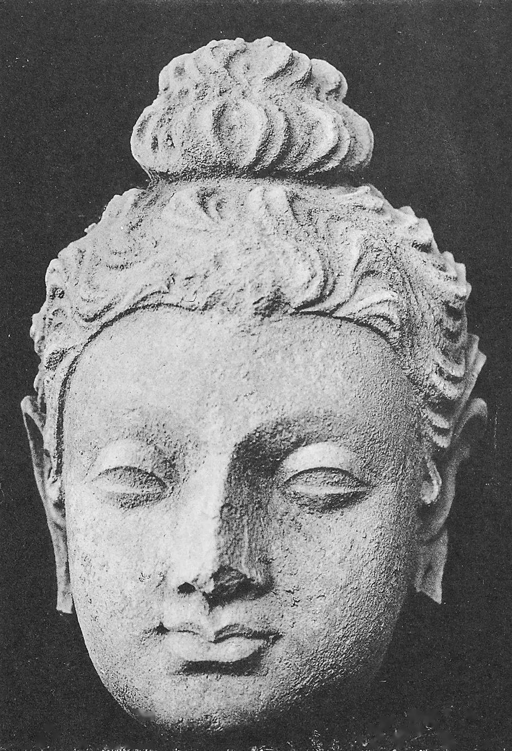 阿富汗哈达遗址考古发掘的佛像雕塑