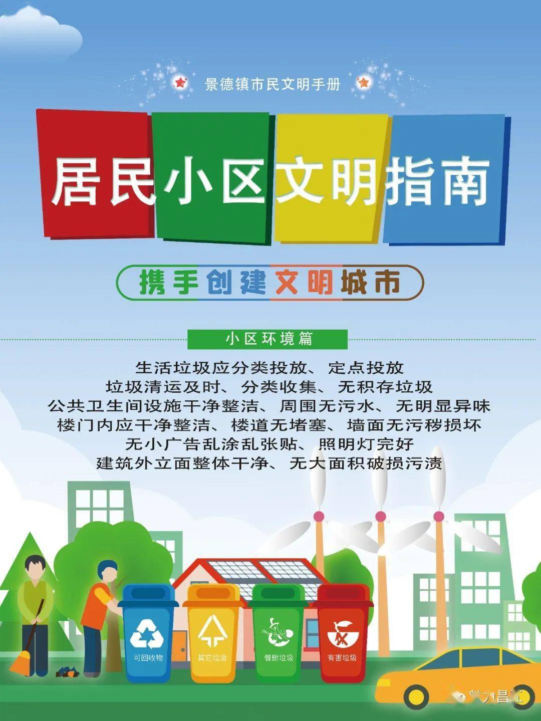 海报丨居民小区文明指南来了看看要怎么做