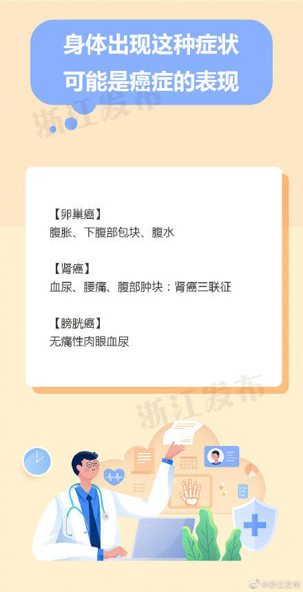 癌症|身体出现这种症状，要注意了！
