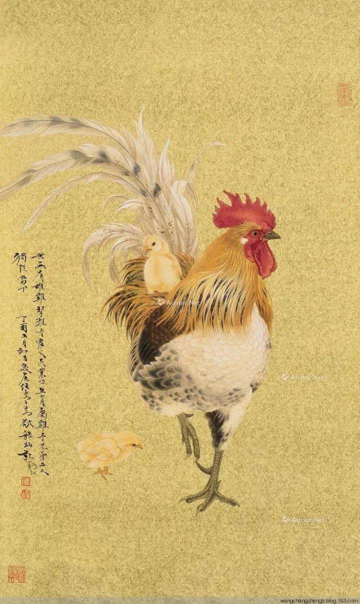 任重《富贵难羁》十二生肖册_工笔画