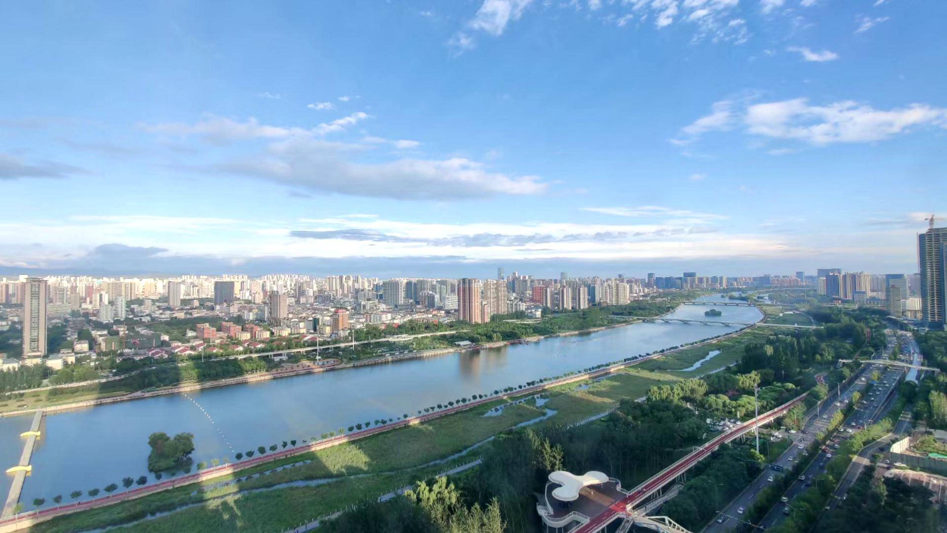 惊艳了!雨后刷爆朋友圈"太原蓝"美出新高度