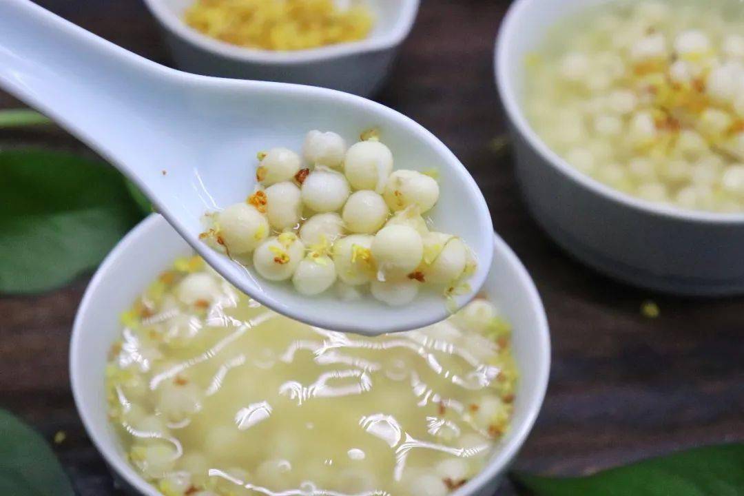 桂花糖水鸡头米苏州人的秋天