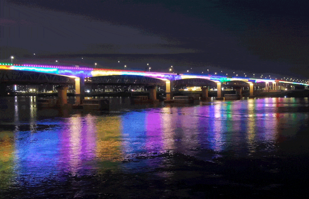 肇庆西江大桥夜景图片