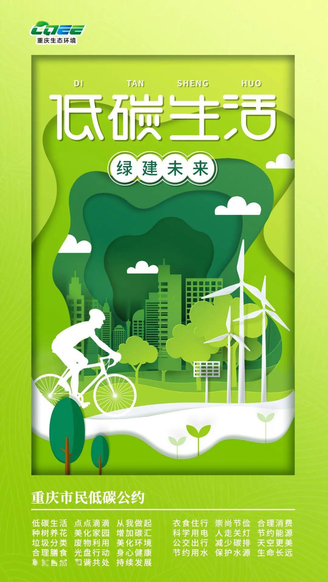 重庆生态环境正式发布低碳日主题海报