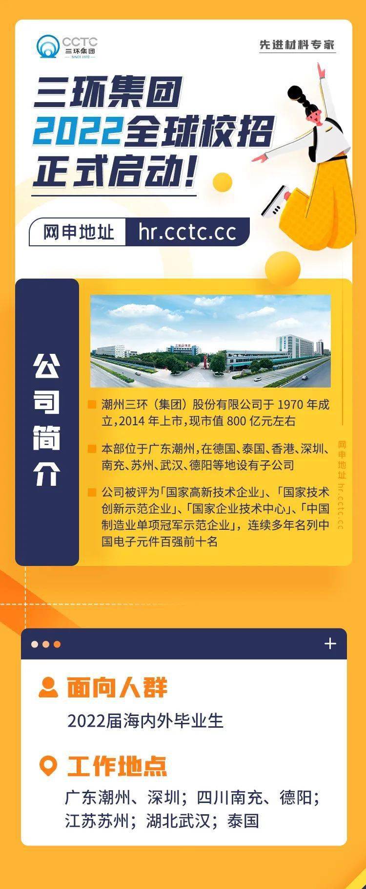 校園招聘三環集團2022屆校園招聘