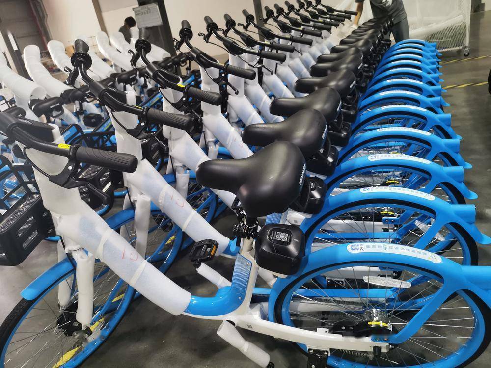 最快32秒完成整车组装数十万辆佛山智造共享单车走向全国