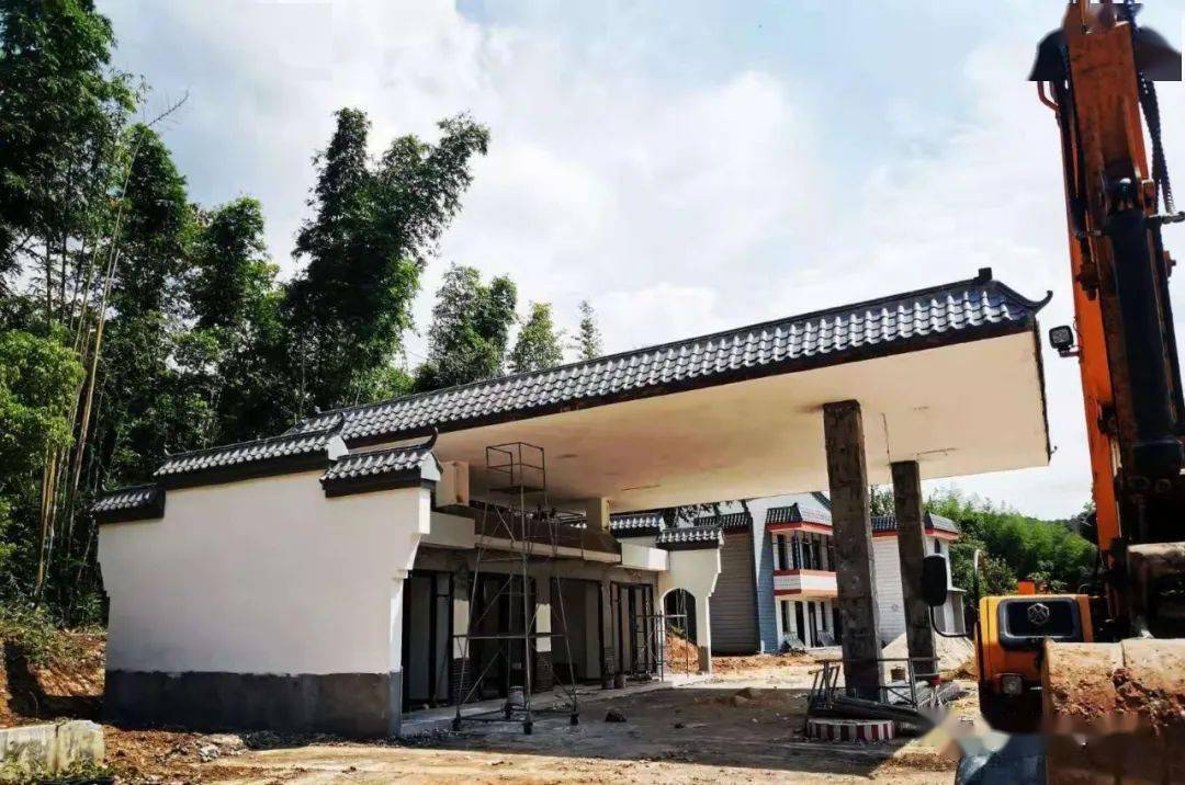 国道永安贡川段这个公路休闲驿站初见雏形