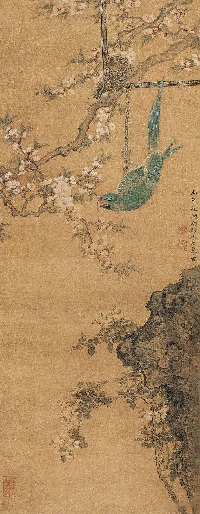 名品视界】清代画家.沈铨的花鸟画欣赏(二)_搜狐网