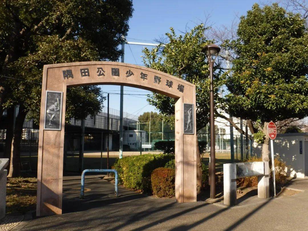 路过了东京的隅田公园,恰巧看到了正在打棒球的王贞治