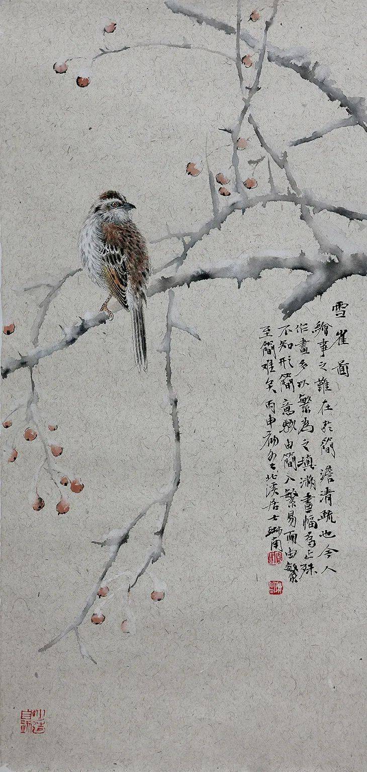 欣赏汤琳南的花鸟太耐看了