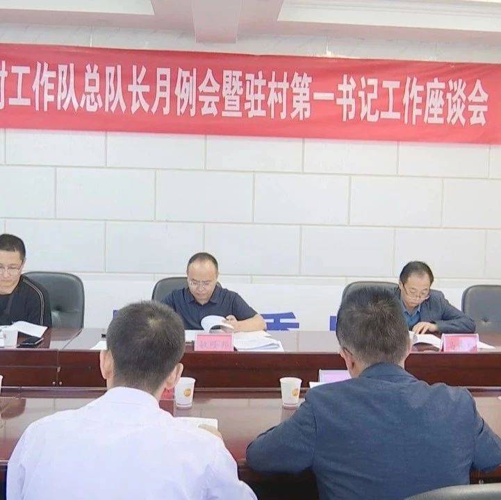 镇原县召开驻村工作队总队长月例会暨驻村第一书记工作座谈会_帮扶
