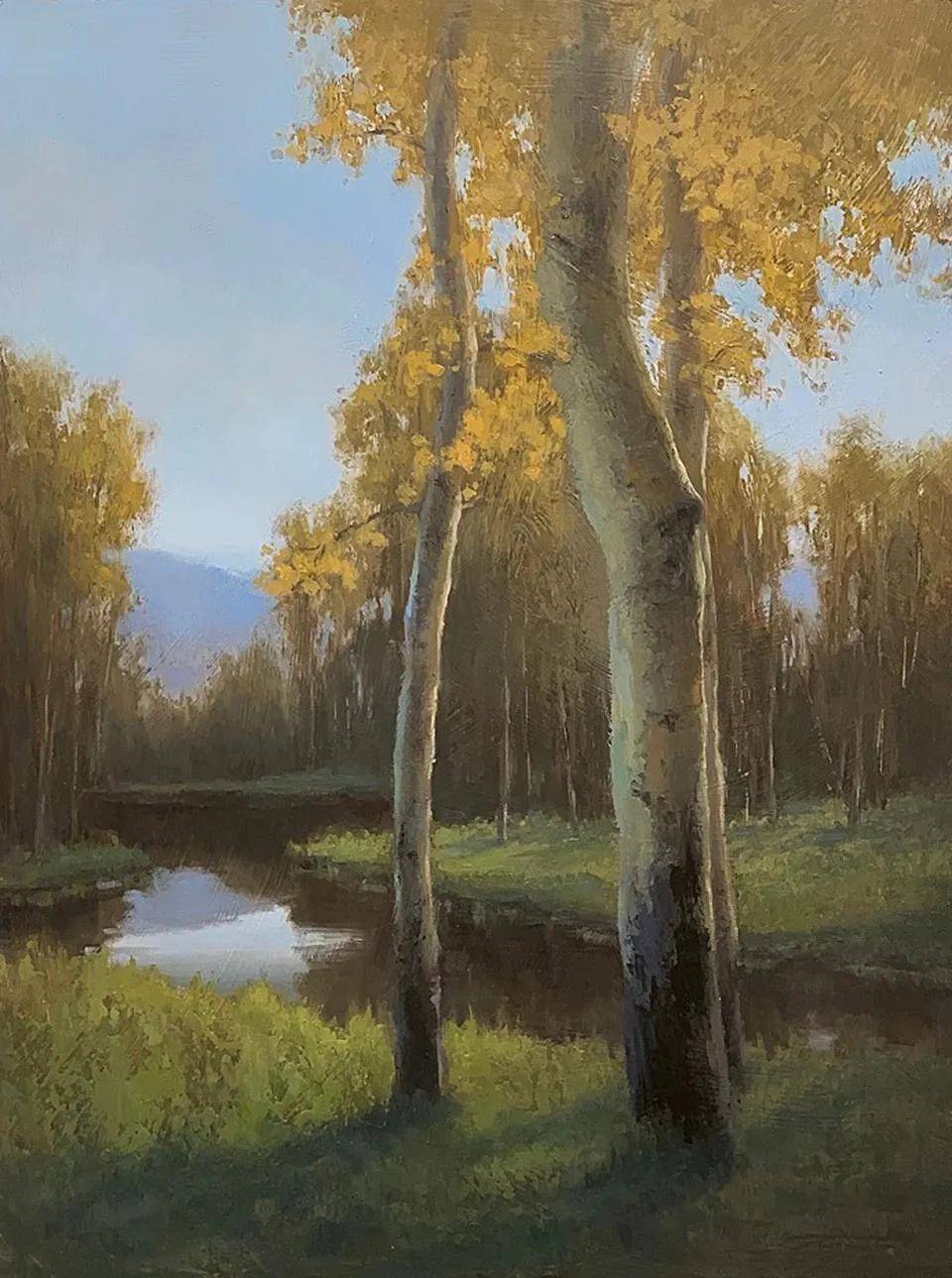 美国女画家简亨特风景油画作品欣赏