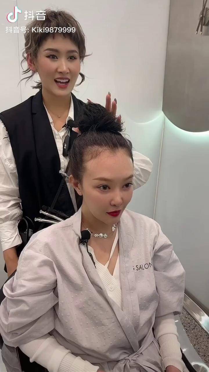 想要减龄十岁的话那就来个刘海吧郑州染发郑州烫发郑州女发型师kiki