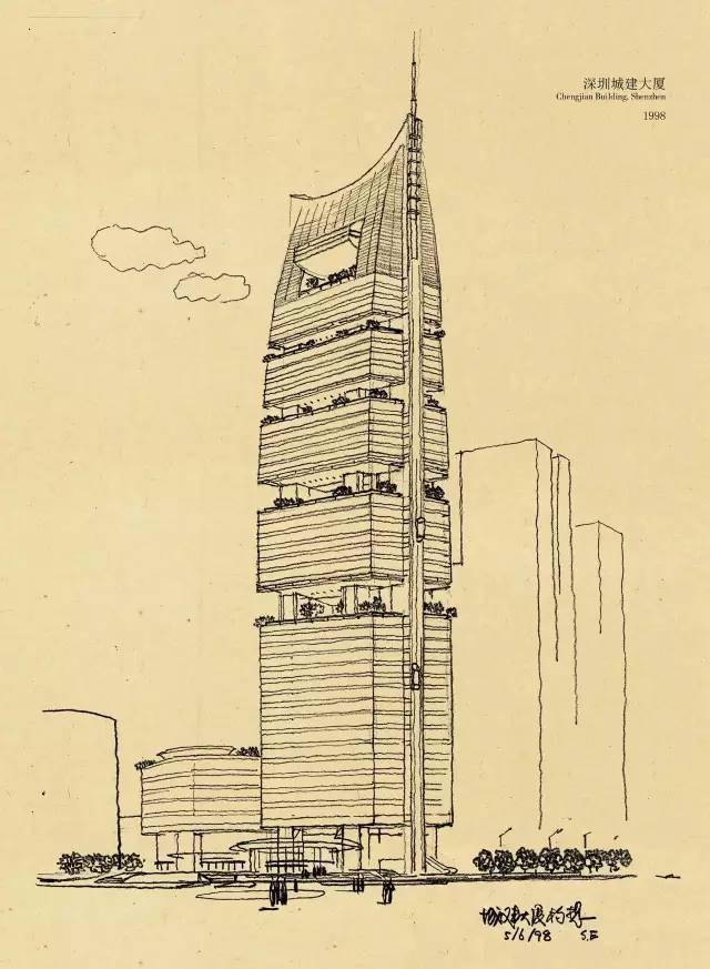 在那个年代,建筑大师的手绘是这样的