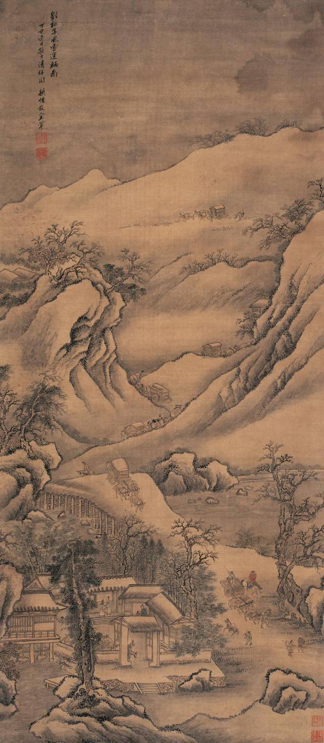 王翚山水立轴画精选