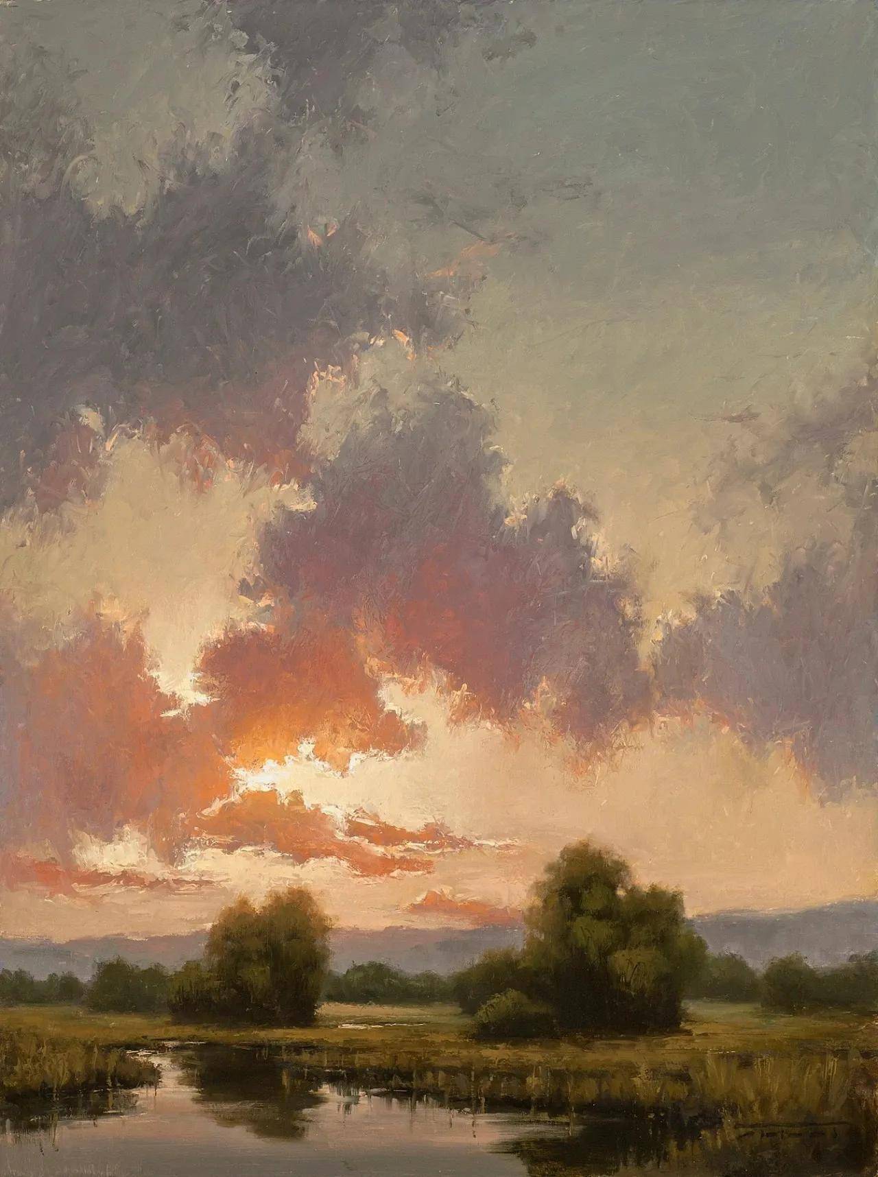 美国女画家简亨特风景油画作品欣赏