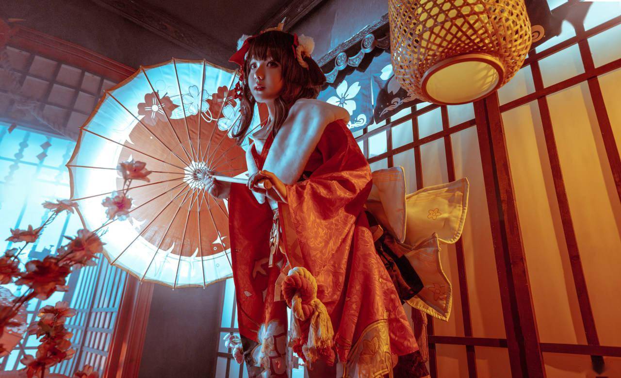 阴阳师神乐莺燕鸣樱皮肤cosplay