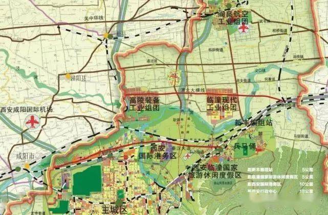 临潼区渭北新城规划图图片