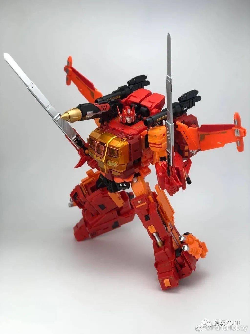 tf变形金刚非官方fanshobby神弹超神仁莱合体模式上色板公布