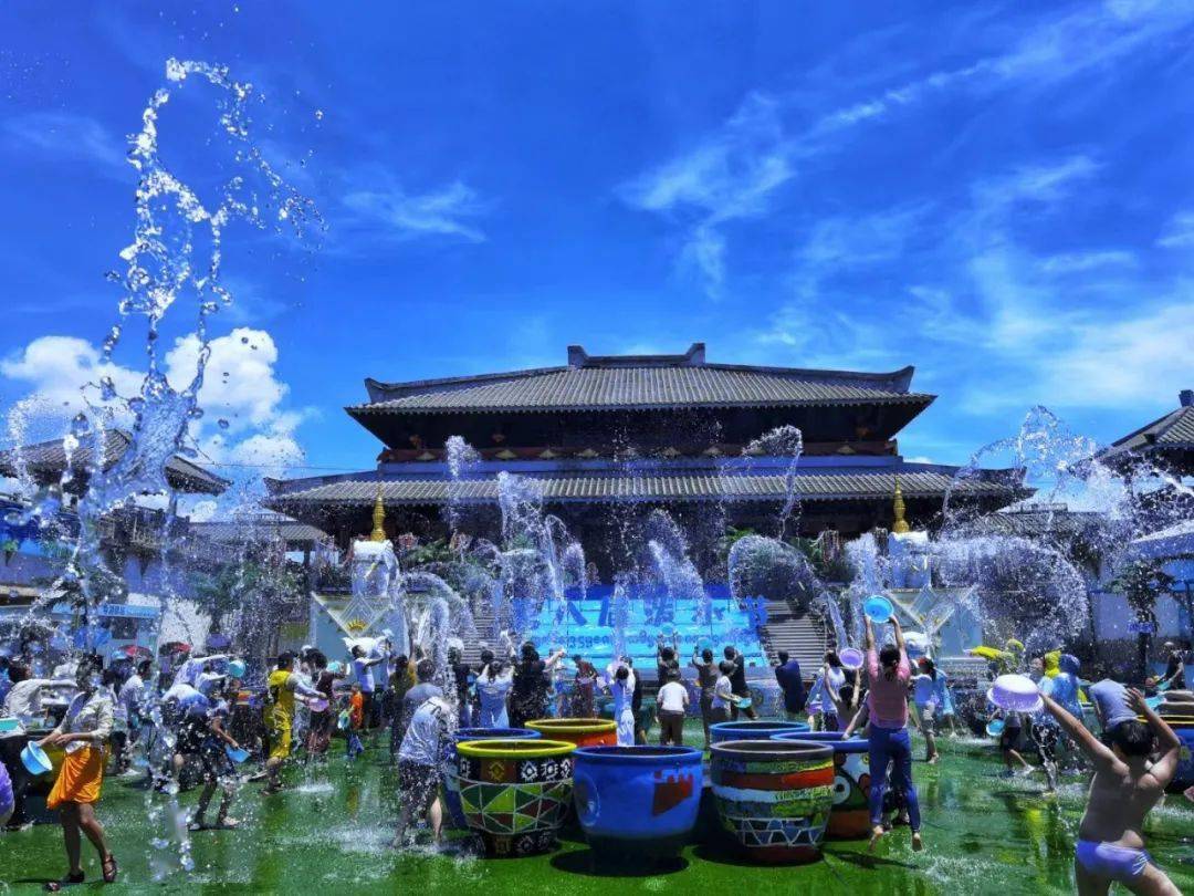 56个民族水相融,象山影视城第八届泼水节完美收官