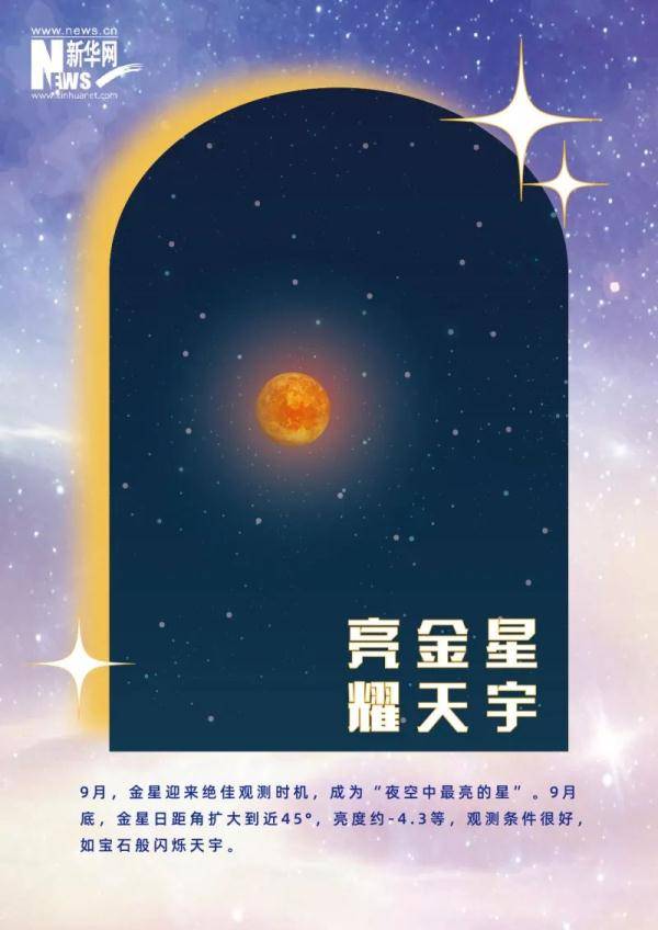 唯美|双星伴月、金星闪耀……九月，一起仰望唯美星空