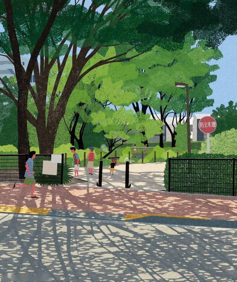 四季流转的插画抒情诗