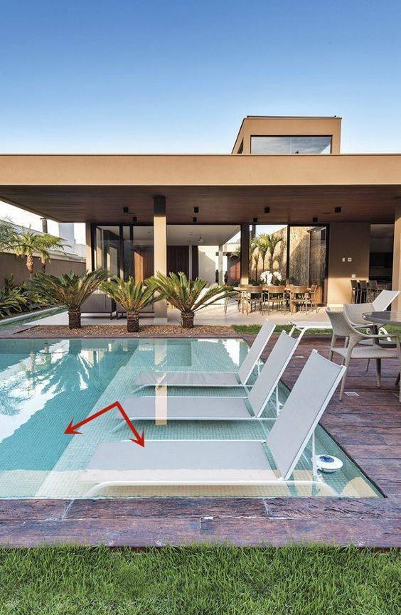 我的理想生活就是这样的院子带下沉式泳池休闲区太幸福了