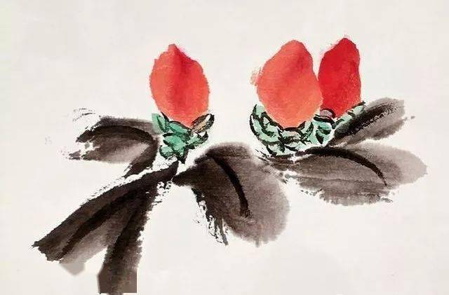 写意茶花的画法