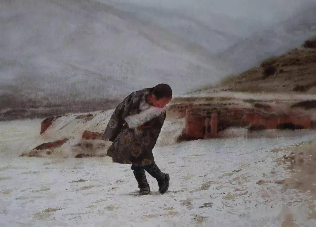 全国美展金奖许海刚水彩